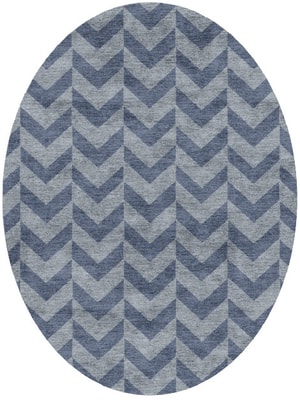 Blazon Oval Hand Knotted Bamboo Silk custom handmade rug