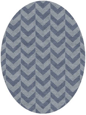 Blazon Oval Hand Knotted Tibetan Wool custom handmade rug