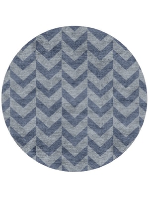 Blazon Round Hand Knotted Bamboo Silk custom handmade rug