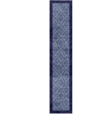 Bluejay Runner Hand Knotted Bamboo Silk custom handmade rug