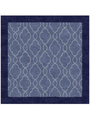 Bluejay Square Hand Knotted Tibetan Wool custom handmade rug
