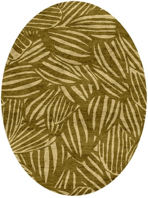 Bourgeon Oval Hand Knotted Bamboo Silk custom handmade rug
