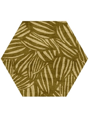 Bourgeon Hexagon Hand Tufted Bamboo Silk custom handmade rug