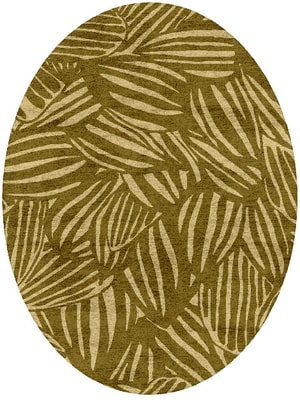 Bourgeon Oval Hand Tufted Bamboo Silk custom handmade rug