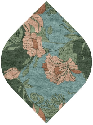 Bouvardia Ogee Hand Knotted Bamboo Silk custom handmade rug