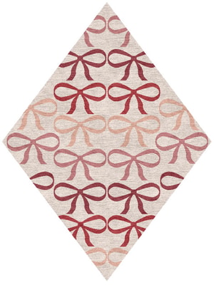 Bowled Diamond Hand Knotted Tibetan Wool custom handmade rug