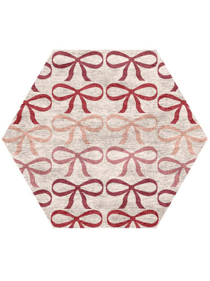 Bowled Hexagon Hand Knotted Bamboo Silk custom handmade rug