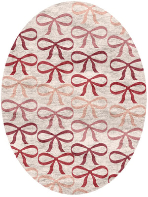 Bowled Oval Hand Knotted Bamboo Silk custom handmade rug