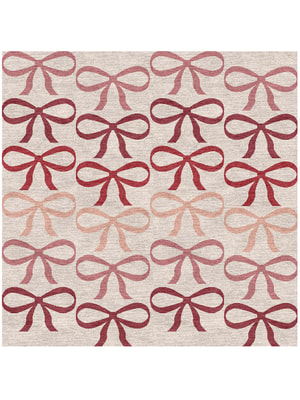 Bowled Square Hand Knotted Tibetan Wool custom handmade rug