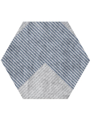 Brontide Hexagon Hand Knotted Bamboo Silk custom handmade rug