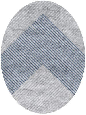 Brontide Oval Hand Knotted Bamboo Silk custom handmade rug