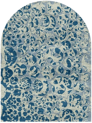 Bubbles Arch Hand Knotted Bamboo Silk custom handmade rug