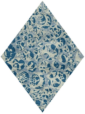 Bubbles Diamond Hand Knotted Bamboo Silk custom handmade rug