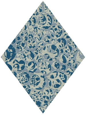 Bubbles Diamond Hand Knotted Tibetan Wool custom handmade rug