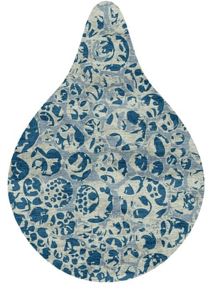 Bubbles Drop Hand Knotted Bamboo Silk custom handmade rug