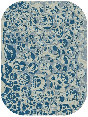 Bubbles Oblong Hand Knotted Tibetan Wool custom handmade rug