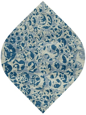 Bubbles Ogee Hand Knotted Bamboo Silk custom handmade rug