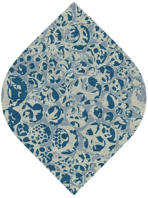 Bubbles Ogee Hand Knotted Tibetan Wool custom handmade rug