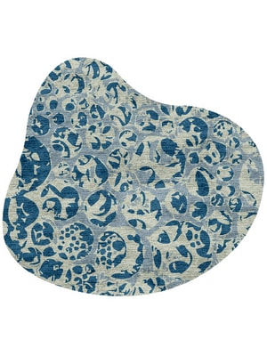 Bubbles Splash Hand Knotted Bamboo Silk custom handmade rug