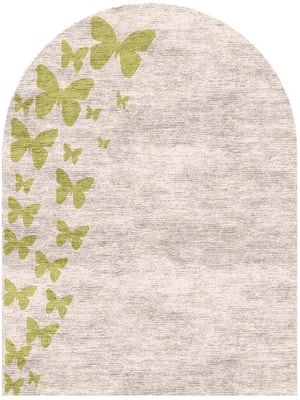 Butterfly Strokes Arch Hand Knotted Bamboo Silk custom handmade rug