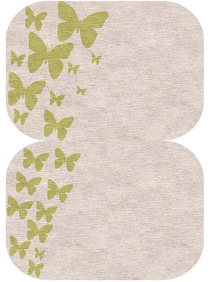 Butterfly Strokes Eight Hand Knotted Tibetan Wool custom handmade rug
