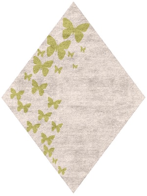 Butterfly Strokes Diamond Hand Tufted Bamboo Silk custom handmade rug