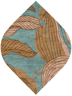 Calathea Ogee Hand Knotted Bamboo Silk custom handmade rug