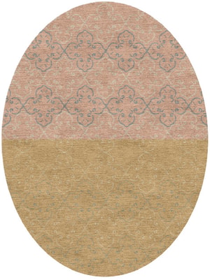 Calida Oval Hand Knotted Tibetan Wool custom handmade rug