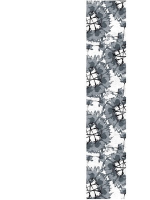 Calla Black Runner Hand Knotted Tibetan Wool custom handmade rug
