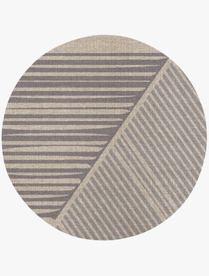 Cant Round Flatweave New Zealand Wool custom handmade rug