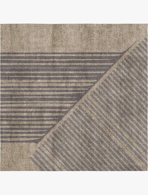 Cant Square Flatweave Bamboo Silk custom handmade rug