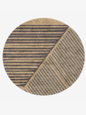 Cant Round Hand Knotted Bamboo Silk custom handmade rug