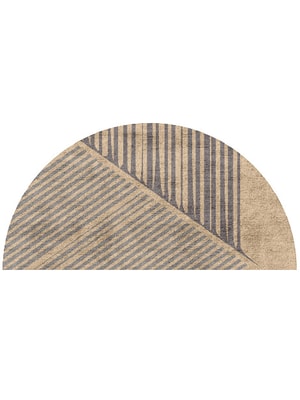 Cant Halfmoon Hand Tufted Bamboo Silk custom handmade rug