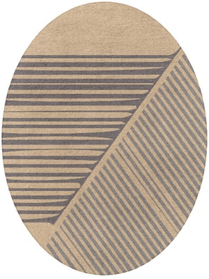 Cant Oval Hand Tufted Pure Wool custom handmade rug
