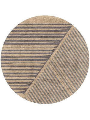 Cant Round Hand Tufted Bamboo Silk custom handmade rug