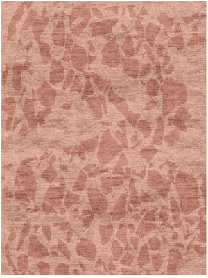 Carnelian Rectangle Hand Knotted Bamboo Silk custom handmade rug