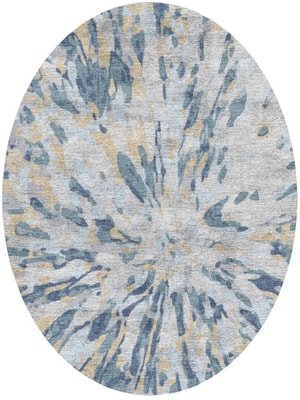 Centrum Oval Hand Knotted Bamboo Silk custom handmade rug
