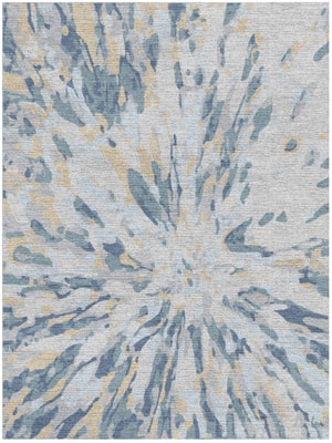 Centrum Rectangle Hand Knotted Tibetan Wool custom handmade rug