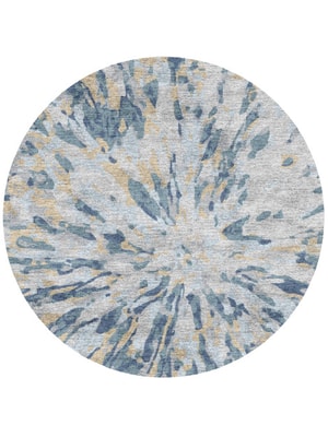 Centrum Round Hand Knotted Bamboo Silk custom handmade rug