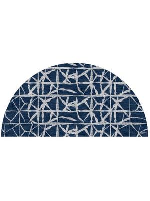 Chalk Halfmoon Hand Knotted Tibetan Wool custom handmade rug