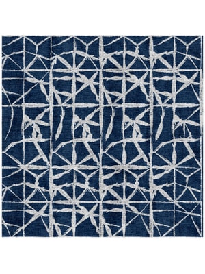 Chalk Square Hand Knotted Bamboo Silk custom handmade rug