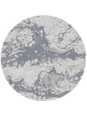 Chaos Round Hand Knotted Tibetan Wool custom handmade rug
