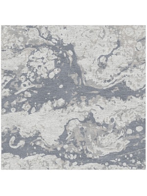 Chaos Square Hand Knotted Tibetan Wool custom handmade rug