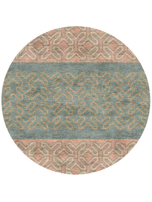 Chastity Round Hand Knotted Bamboo Silk custom handmade rug