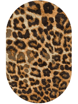 Cheetah Spots Capsule Hand Knotted Bamboo Silk custom handmade rug