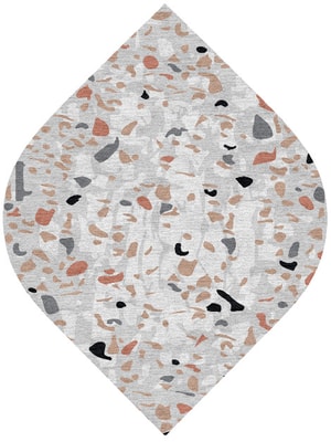 Citrine Ogee Hand Knotted Tibetan Wool custom handmade rug