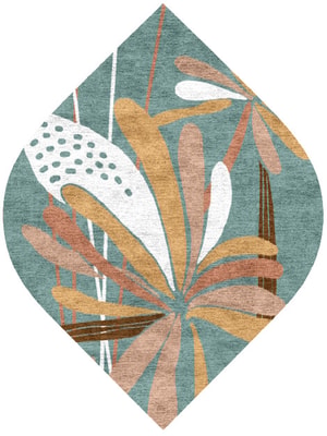 Cleome Ogee Hand Knotted Bamboo Silk custom handmade rug