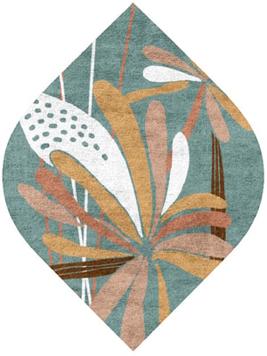 Cleome Ogee Hand Tufted Bamboo Silk custom handmade rug