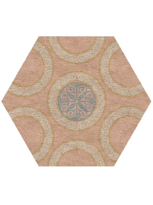 Clique Hexagon Hand Knotted Tibetan Wool custom handmade rug