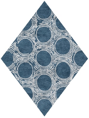 Coil Diamond Hand Knotted Bamboo Silk custom handmade rug